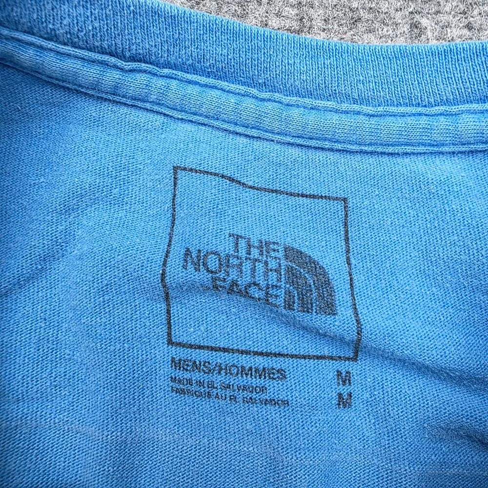 The North Face Mens Medium Blue Geodome Tent Graphic T-Shirt‎ Fine Alpine Equip